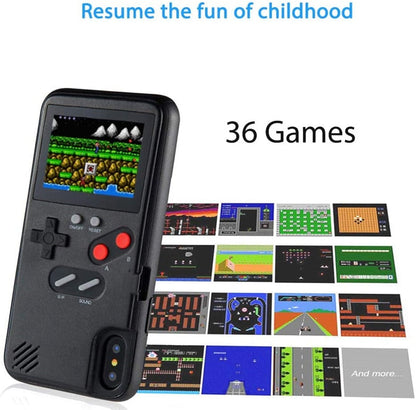 TekDrip™ RetroShield — Gameboy iPhone Case with 36 Built-In Games
