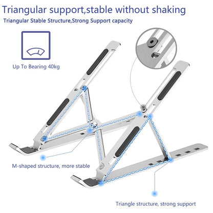 TekDrip™ ElevateX — Aluminum Foldable Laptop Stand